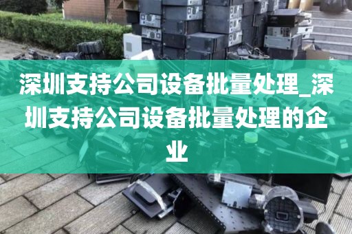 深圳支持公司设备批量处理_深圳支持公司设备批量处理的企业